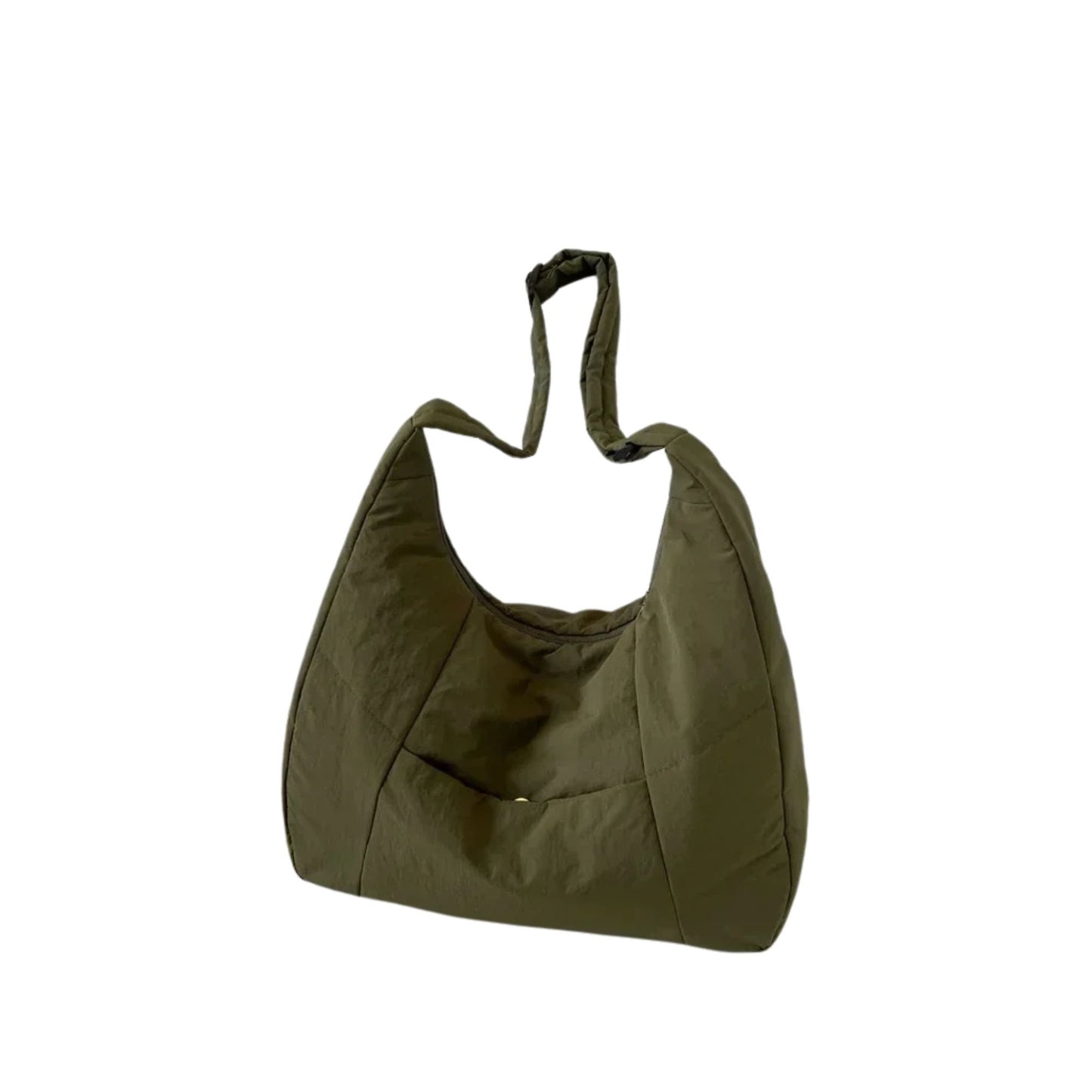 Puffy Slouch Schultertasche mit Reißverschluss