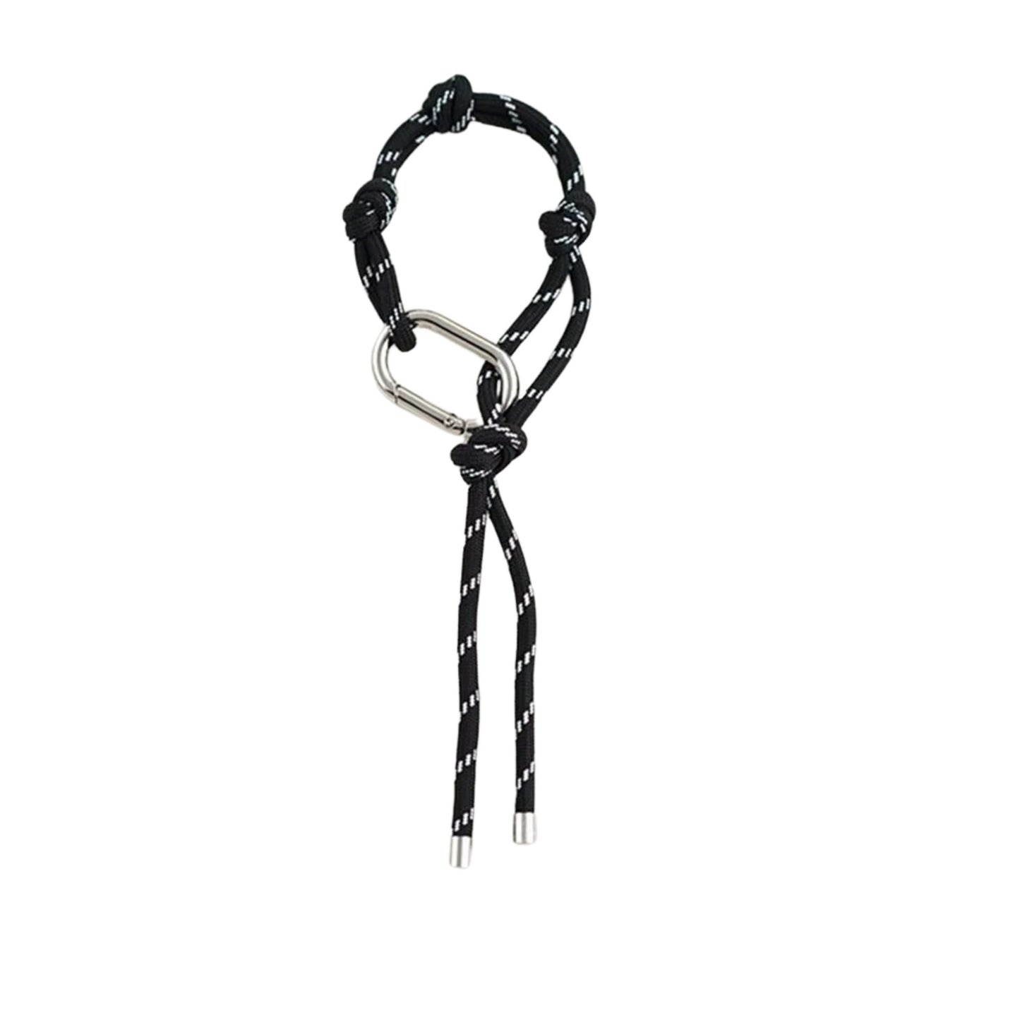 Seil-Schlüsselanhänger mit Knoten & Karabiner