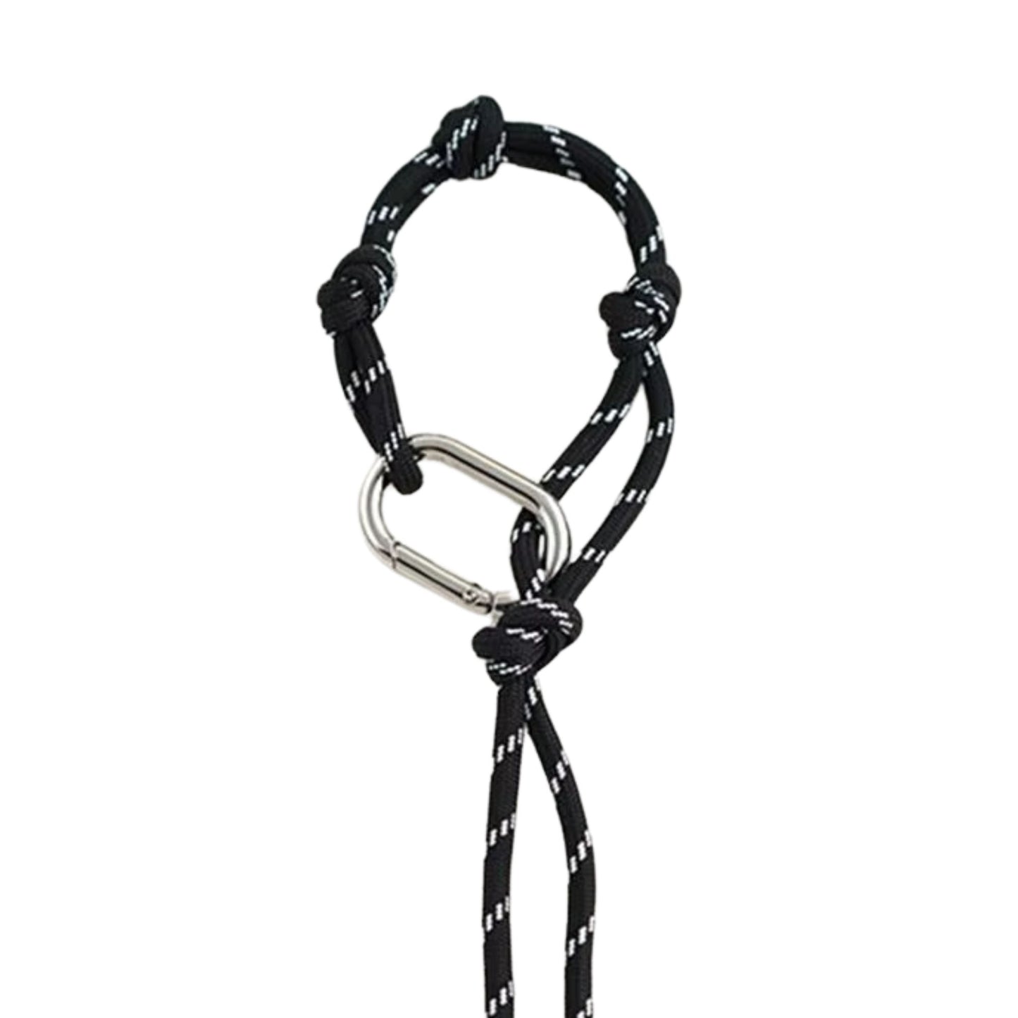 Seil-Schlüsselanhänger mit Knoten & Karabiner