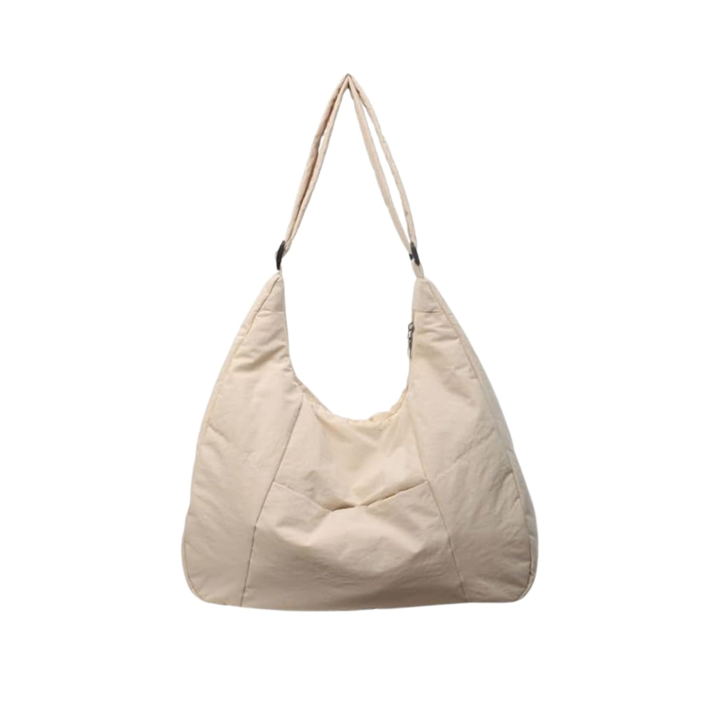 Puffy Slouch Schultertasche mit Reißverschluss