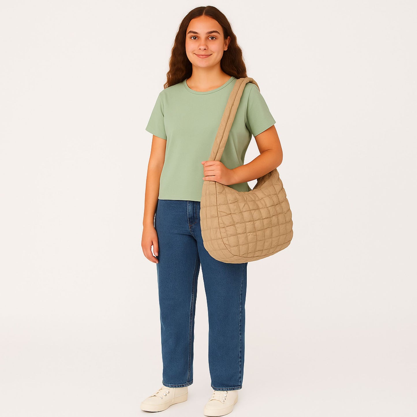 Cloudy – Gepolsterte Pufftasche mit Bubble-Look